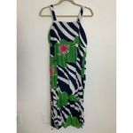 Jude Connally Sundress Midi Dress Women’s Small Floral Lace‎ Beach Party Blue Photo 1