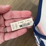 Victoria's Secret NWT  bikini swim top 34D geometric print navy and white Photo 2
