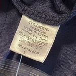 Entro  large womens feather print ruched empire waist with lavender velvet trim Photo 1