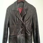 Classiques Entier Vintage Distressed Leather Women’s Blazer Jacket Size Small Photo 0