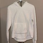 Xhilaration White Fuzzy Hoodie Sweater Photo 0