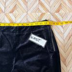 Anthropologie Velvet Flare Pants Black Side Zip Bootcut Women 4 Indie Goth Boho Photo 6