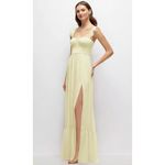 DESSY COLLECTION Bustier Maxi Dress in Butter Yellow Size US 4 Photo 8