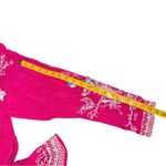 Johnny Was Elias Embroidered Blouse Pink Floral Womens Small C10122-1 Boho Tunic Photo 14