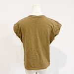 Madewell Cotton Boxy Slub Muscle Tee Tan Khaki Preppy Casual Basic Size Large Photo 6