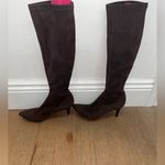 Brown Faux suede leather sock boots size 8 1/2 Photo 11