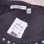 Notations NWT  Size PL Pearl Embellished Neckline Long Sleeve Photo 10