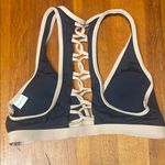 l*space L* Black and Cream Bikini Top Photo 1