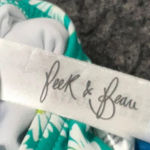 Peek & Beau Curve Tie Front Cut Out Swimsuit Green Sunflower Plus Size 20 NWT White Photo 6