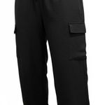 Lovepoem By Block Women’s Cargo Jogger Pants Size Medium Pockets Y2K Fashion Black Photo 0