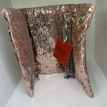 NWT Mossimo rose gold all sequin clutch bag purse glam new Pink Photo 2