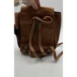 NA Brown Leather Multipockets Drawstring Unisex Backpack Made in‎ Colombia Photo 2