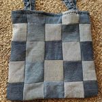 Handmade denim tote bag Women's Blue Bag Photo 2