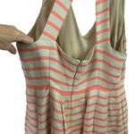 Banana Republic  Striped Linen Pleated Dress Size 12 Photo 4
