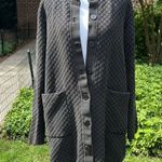 COS Black Textured Knit Longline Cardigan Photo 1