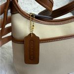 Coach Vintage y2k 2002 9123 Legacy Khaki Leather Canvas Crossbody Shoulder Bag Photo 5