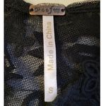 Poof! Black Lace & Mesh Sheer Top Women's S Whimsi Goth Witchy Fairy Goth Rave Party Photo 5