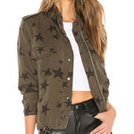 Rails REVOLVE  Collins Military Jacket in Sage With Black Stars Small Photo 0