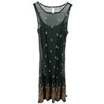Sundance  Jeweled Dreams Dress Midi Tank Slip Embroidered Side Zip Green XS Photo 1