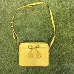 Kate Spade Hayes Leather Camera Crossbody Bag Bow Ribbon Sunflower Yellow Photo 11