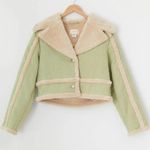 Urban Outfitters Chloe Faux Shearling Cropped Jacket Photo 1