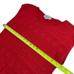 Vintage Village Green 100% cotton Red Knit Sweater Vest Size M Red Size M Photo 6