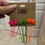 Floral Hoop Earrings Photo 0