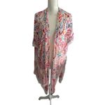 Coldwater Creek  Multicolor Paisley Sheer Kimono One Size Photo 4