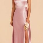 Birdy Grey  Jay Dress In Shiny Satin English Rose Photo 2