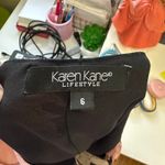 Karen Kane Vintage Jellyfish Style  Lifestyle Floral Midi Skirt Size 6 Black Pink Photo 2