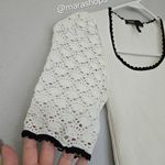 Maje  Menta Crochet Sleeve Top Photo 3