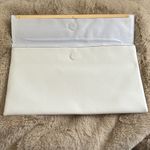 Ann Taylor  black and white magnetic clutch with gold trimming Photo 3