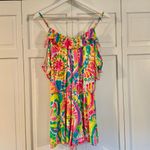 Lilly Pulitzer Fenella ruffle shoulder romper size small Photo 3