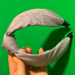 ASOS ❤️ Gray Knotted Headband Photo 0