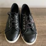 Superga Faux Black Leather Fantasia Women's Lace Up Low Sneaker Size 7.5 Photo 1
