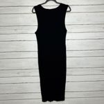 Magaschoni  Black Ribbed Sleeveless Sweater Dress Size XL Photo 2