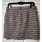 J.Crew  Pink Purple Brown Black Yellow PENCIL SKIRT Tweed Wool Blend SIZE 4 Photo 5