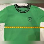 Source Unknown Vintage,‎ Green and Black Knit Short Sleeve Top, Size Medium Photo 4