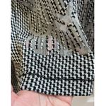 Parker  Simon Houndstooth Mesh Panels Pullover Sweater Size Small Photo 5