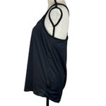 Athleta  X-Large Full Force 2-in-1 Tank Top Perforated Criss-Cross Stretch Black Photo 5