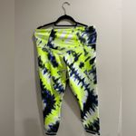 Athleta  Vibrant Yellow and Blue Leggings Photo 4