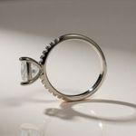 Elegant Solid Silver 2.0ct Moissanite Ring Photo 2