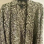 . 𝅺- Style &Co Leopard Print Knit Open Front Cardigan, Small Photo 1