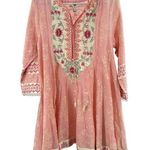 Ethnic by Outfitters embroidered eyelet floral dress top shirt M feminine Pink Size M Photo 0