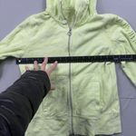 Calvin Klein  WOMENS BRIGHT GREEN ZIP UP FLEECE HOODED JACKET SIZE XS Photo 5
