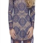 For Love & Lemons  BLUE LACE MINI DRESS SIZE SMALL Photo 0