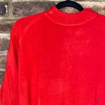 draper's & damon's Red Mock Neck Back Zip Acrylic Sweater Women's Size PL Photo 2