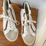 Madewell COPY -  unisex mens 6.5 women 8 high top white leather brown fashion sn… Photo 1