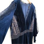 Tadashi Shoji NEW Lace Velvet Jumpsuit Navy Blue Sz 20 Photo 6