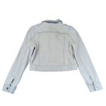 Kate Spade  Cropped Denim Jacket Y2K Womens Light Wash‎ Jean Medium Puff Sleeve Photo 1